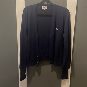 Vintage Izod navy blue cardigan